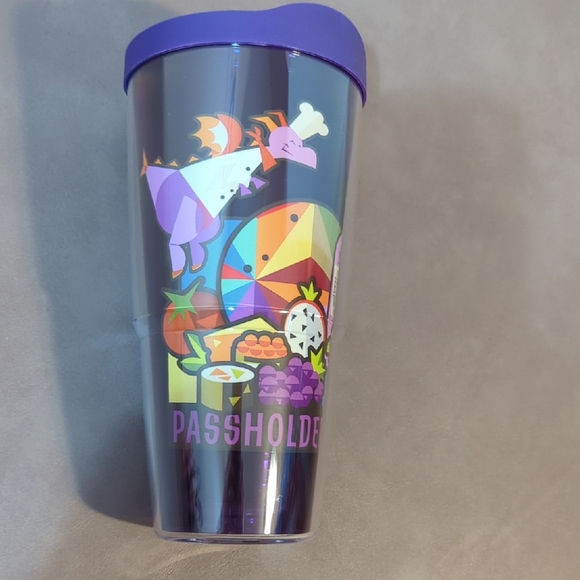 Walt Disney Other - Disney 2021 Epcot Food & Wine Festival Figment Tervis Tumbler With Lid